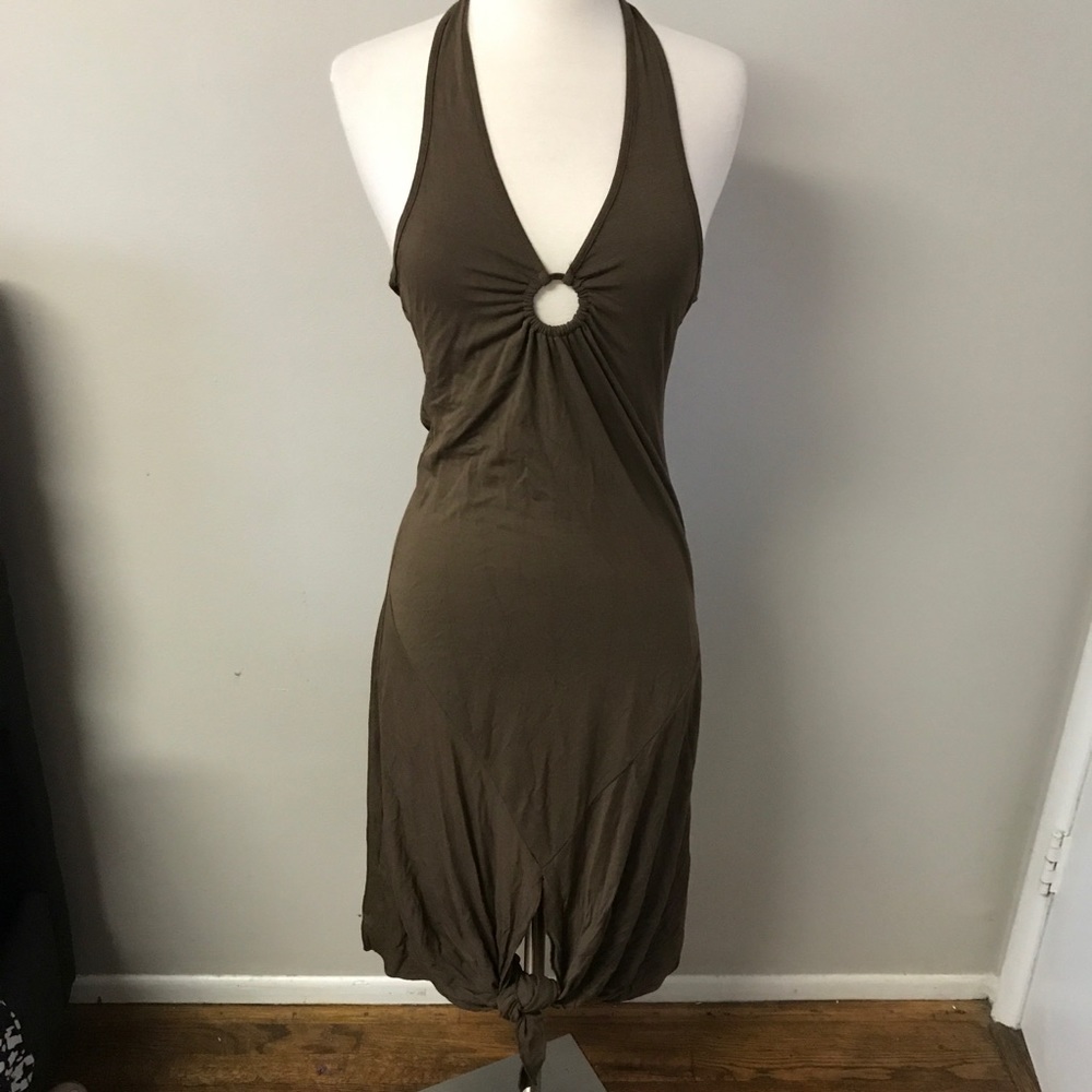 Zara basic knit halter dress